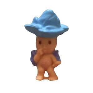 1993 Kenner Fairy Winkles Find Me Flower Basket Blue Rose Mini Figure Only